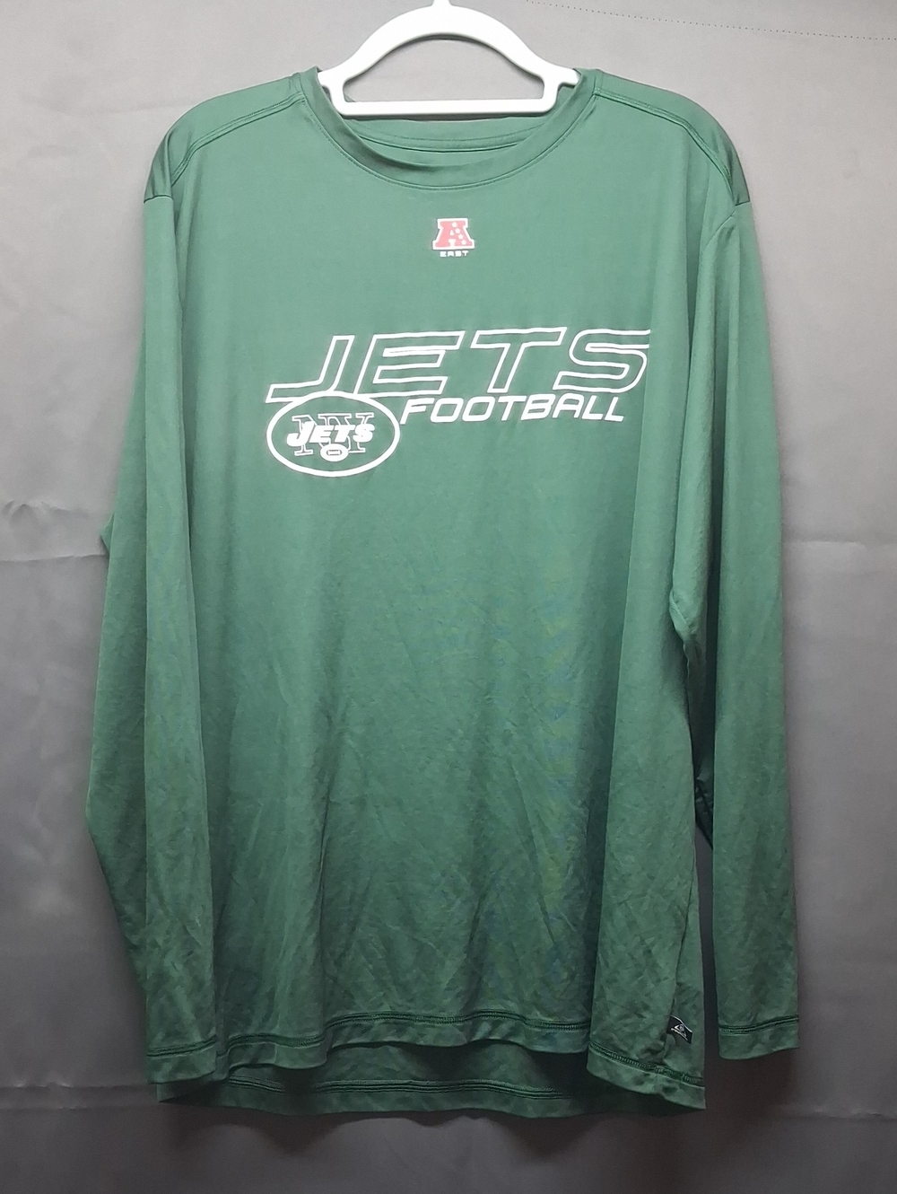 New York Jets Long Sleeve Performance Shirt NFL TEAM Apparel Mens XL